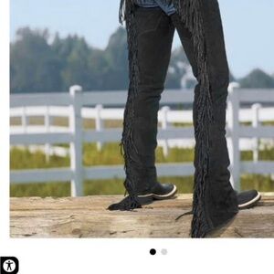 Kids All Around Black Chaps